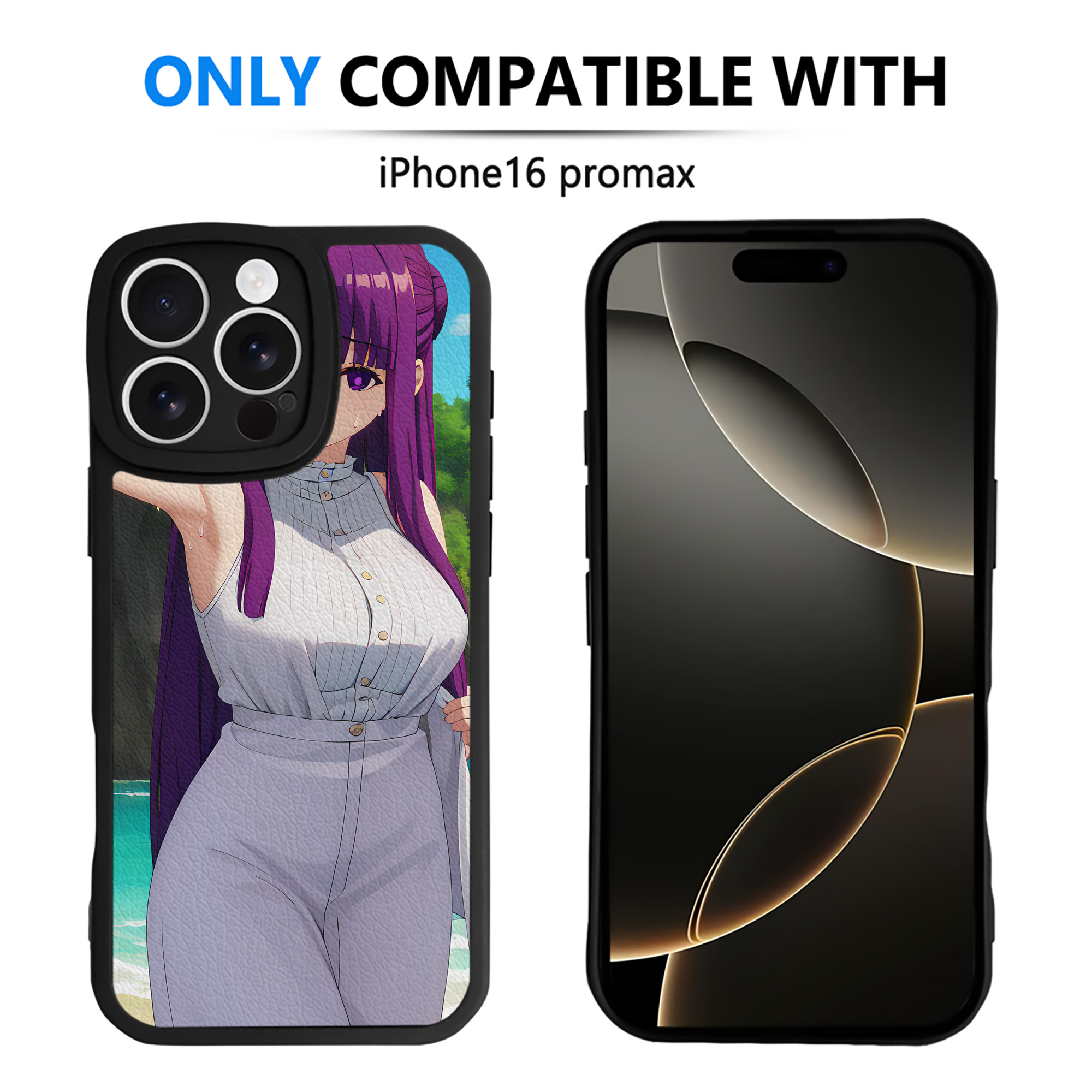 （画像用） 葬送のフリーレン Frieren 【iPhone 16シリーズ対応】シリコンスマホケース（レザー調） 材質：シリコン